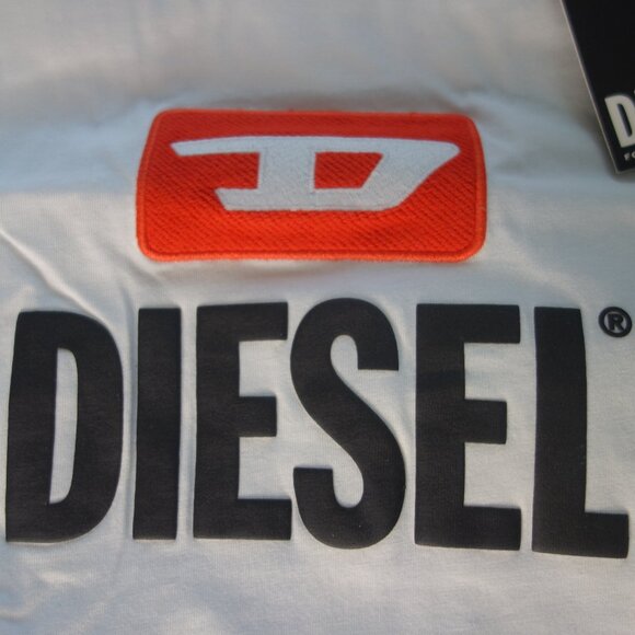 Diesel T-DIEGO New Logo White T-Shirt Size Small *New with Tags* - Picture 3 of 13